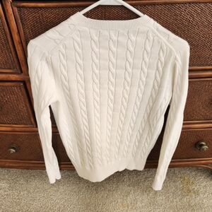 Brooks Brothers white sweater